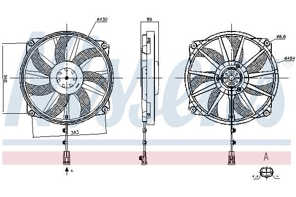 Radyatör Fan ve Motoru  PSA ORJINAL 1253T4