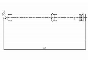 Fren Hortumu Ön Sağ veya Sol CAVO C800 689A  1465SZ3000 01465SZ3000