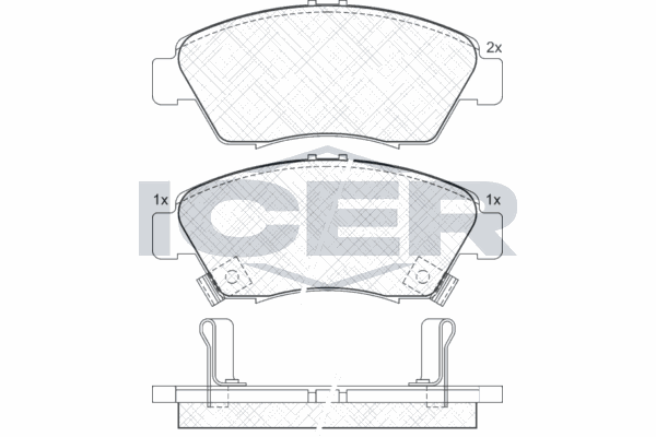 Fren Disk Balata Ön Honda CRX (EG/EH)(04.1992->)  SANGSIN SP1435