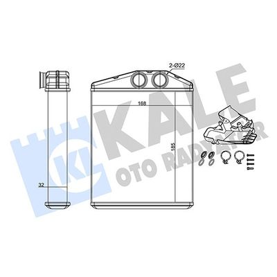 Kalorifer Radyatörü  Opel Signum (07.2005->)  MAHER 14714