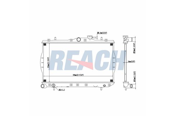 Su Radyatörü  Hyundai Accent (X3)(1998->)  VEKA 16-2154B