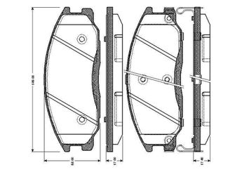 Fren Disk Balata Ön BOSCH 0 986 TB2 815  4813008260 581013AA20 58101 3AA20