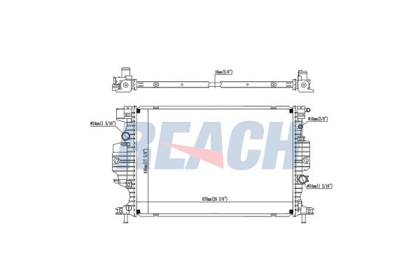 Su Radyatörü  Ford Mondeo 4/5 Kapı (CNG)(2014->)  MGA 87009
