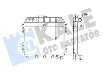 Su Radyatörü  KALE 102898  2531025050 2531025Q10 2531025Q11