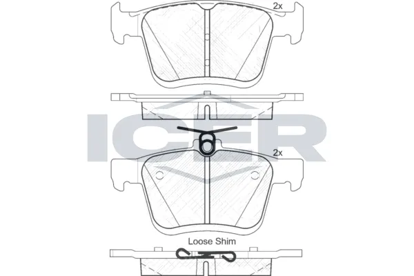 Fren Disk Balata Arka Volkswagen T-Roc (A11)(09.2017->2021)  CARRINGO 55041