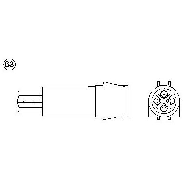 Oksijen (Lambda) Sensörü  Ford Sierra 4/5 Kapı (1987->)  NGK 0477