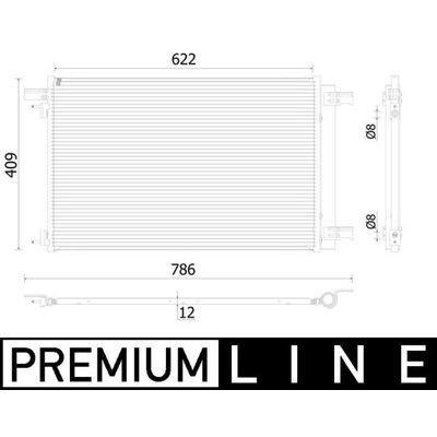 Klima Radyatörü  Peugeot 308 CC Cabrio-Coupe (03.2009->)  MAHLE AC 939 000P