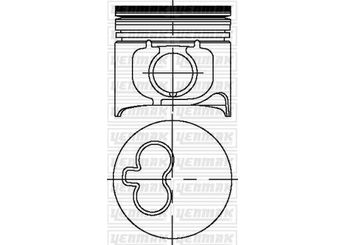 Piston  GOETZE 8770710STD000G  500352562 2991953 2996873 00000002996873