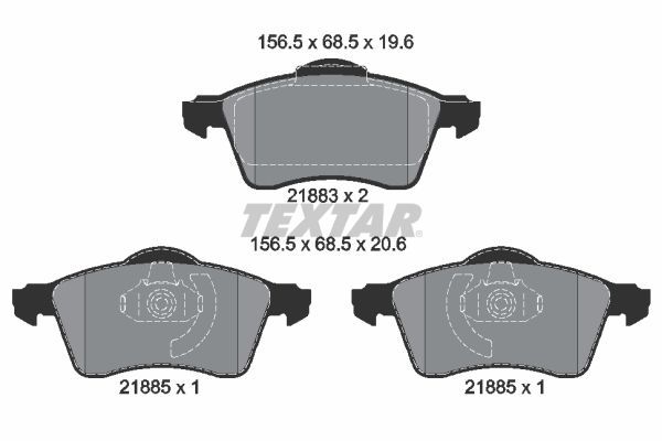 Fren Disk Balata Ön TEXTAR 2188302