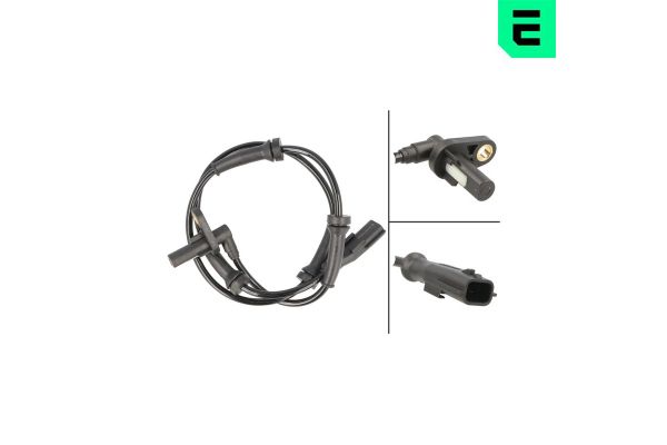 Abs Sensörü Arka Sağ veya Sol Dacia Duster I (03.2010->)  OPTIMAL 06-S814