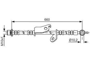 Fren Hortumu Ön Sağ BOSCH 1 987 481 640  1987481640 1 987 481 640 90947W2012