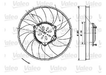 Radyatör Fan ve Motoru  VALEO 696082  A9065000393 9065000393 2E0959455