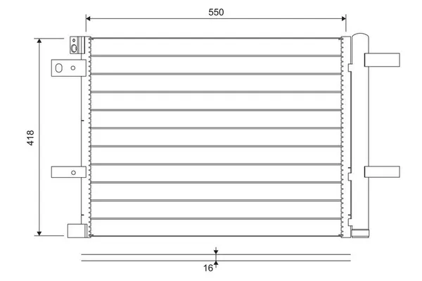 Klima Radyatörü  Opel Combo Life E (2018->)  VALEO 822706