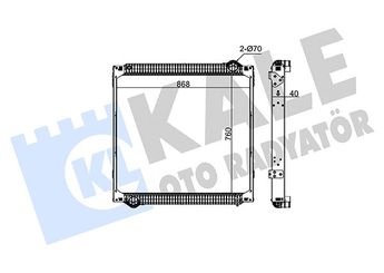 Su Radyatörü  KALE 313500  MR258668 GC468005CB GC46 8005 CB