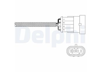 Oksijen (Lambda) Sensörü  DELPHI ES20302-12B1  46750245 46751052 46751082 46474584 60816318