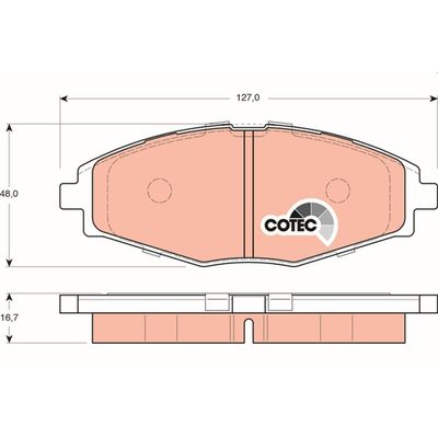 Fren Disk Balata Ön Daewoo Matiz (1997->)  TRW GDB3195