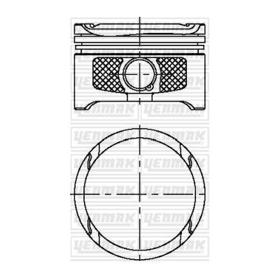 Piston (77.01MM-0.50)  GOETZE 87-72169-050