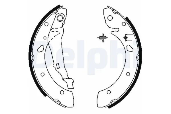 Fren Pabuçlu Balata Arka Toyota Avensis Combi SW (T22)(1998->)  DELPHI LS1843