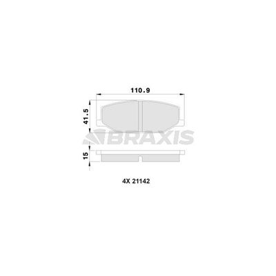 Fren Disk Balata Ön BRAXIS AA0121