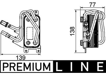 Motor Yağ Soğutucu  MAHLE CLC 67 000P  1721750797 17217507975 17217541058 7507975 7 507 975 7541058 7 541 058