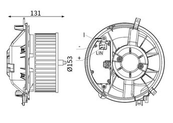 Kalorifer Motoru  MAHLE AB 426 000S  5WB819015
