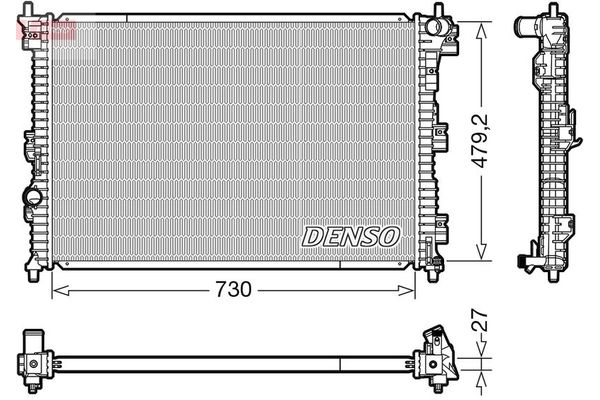 Su Radyatörü  DENSO DRM10112