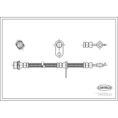 Fren Hortumu Ön Sağ veya Sol Toyota Avensis Verso (M20)(2001->)  SVAC 76-0114