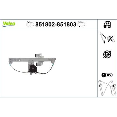 Cam Krikosu Arka Sol Volkswagen Vento (1H2)(11.1991->1998)  VALEO 851802