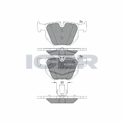 Fren Disk Balata Arka BMW ORJINAL 34216776937