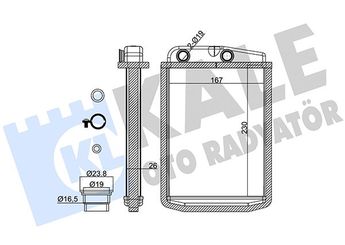 Kalorifer Radyatörü  FROW 270.1402.001  6448R0 77364073 6448.R0