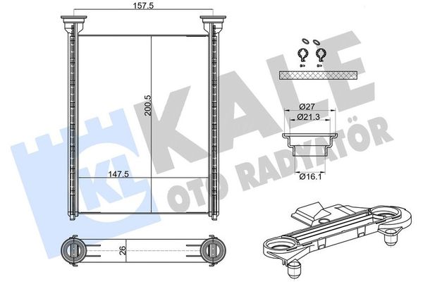 Kalorifer Radyatörü  Alfa Romeo Giulietta (191)(2010->)  KALE 370745