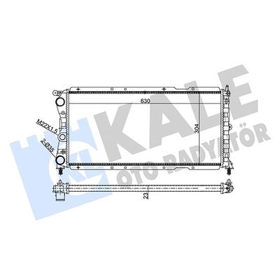 Su Radyatörü  Fiat Punto (176) 3/5 Kapı (04.1997->)  KALE 351940