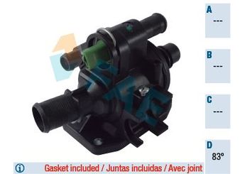 Termostat 83 °C  SAGEM 131185  1336X2 9647767180 96.477.671.80 1336.X2 1230673 1254379 1313841 3M5Q8A586AA 3M5Q-8A586-AA 3M5Q8A586AB 3M5Q-8A586-AB 3M5Q8A586AC 3M5Q-8A586-AC Y401151H0A Y401-15-1H0 A Y6021517X Y602-15-17X 11517805998 11 51 7 805 998 30711526