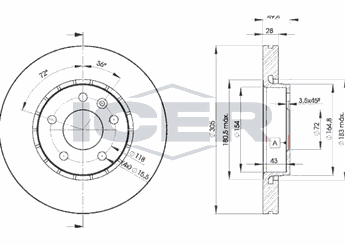 Fren Disk Ayna Ön Sağ ve Sol BOSCH 0 986 479 078  4020600QAF 91159915 91165426 93161253 4020600QAE 4020600QAG 4020600QAH 4408275 4413734 4414632 7701206845 7711130077 8200010519 8200227715 40206-00QAF 77 01 206 845 82 00 010 519 44 08 275 44 13 734 44 14 632 77 11 130 077 91 159 915 91 165 426