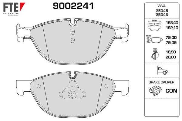 Fren Disk Balata Ön BMW M6 Serisi Coupe (F13M)(2012->)  FTE 9002241