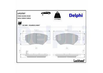 Fren Disk Balata Ön DELPHI LP3797  T156GN3501080