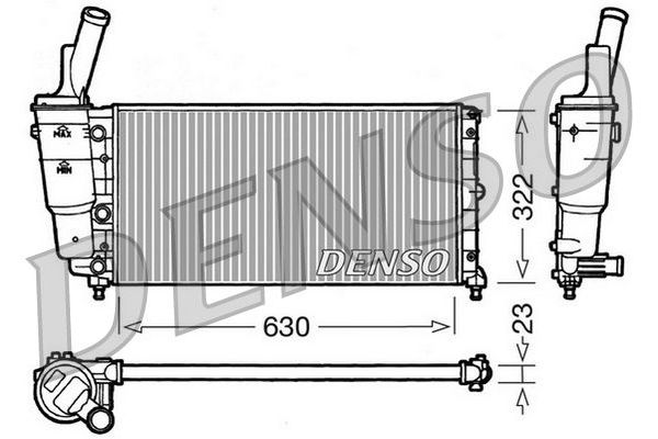 Su Radyatörü  DENSO DRM09097