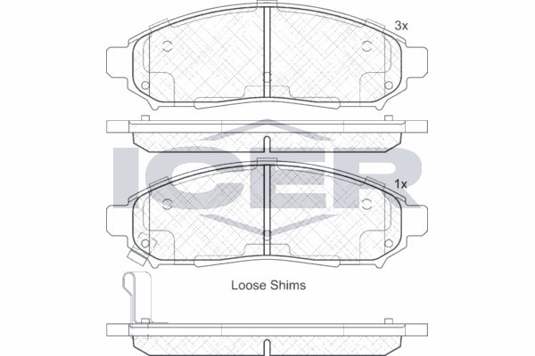Fren Disk Balata Ön Nissan Qashqai +2 (J10)(08.2008->)  AYD 60181A