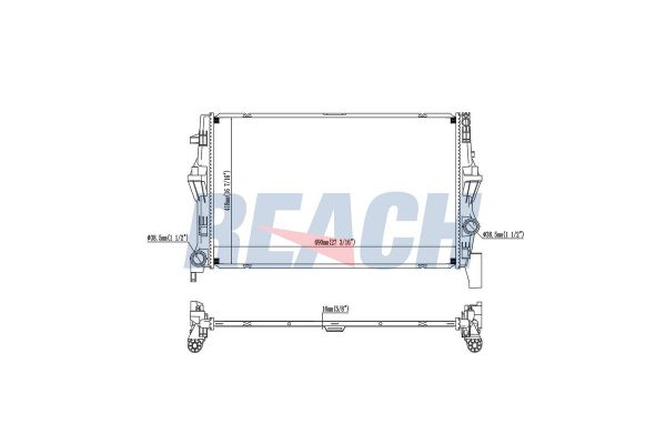 Su Radyatörü  Mercedes Vito Tourer (447)(07.2014->)  VEKA 16-1831B