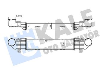 Turbo Radyatörü  KALE 345005  A2205000000 2205000000 220 500 00 00