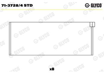 Kol Yatak (STD)  GLYCO 71-3728/4 STD  7137284STD 28105701J 028 105 701 J