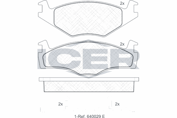 Fren Disk Balata Ön Volkswagen Caddy (14D)(08.1982->1992)  MANDO MBF015069