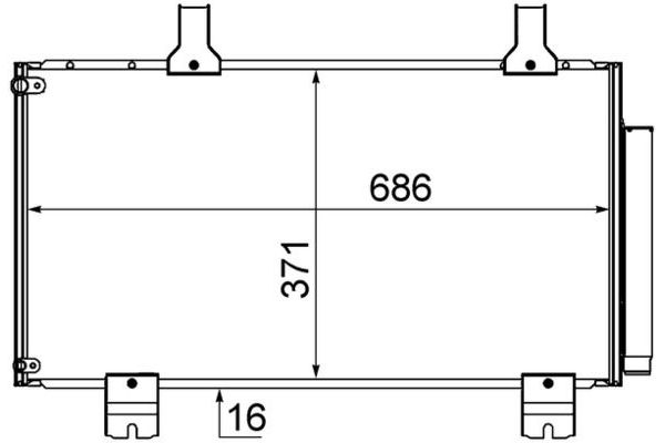 Klima Radyatörü  Honda Accord Tourer (CW)(09.2008->)  MAHLE AC 610 000S