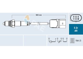 Oksijen (Lambda) Sensörü  FAE 75021  A0035427318 420349 A0025401817 A 002 540 18 17 A 003 542 73 18 25401817 002 540 18 17 35427318 003 542 73 18 254 018 17 0025401817 0035427318