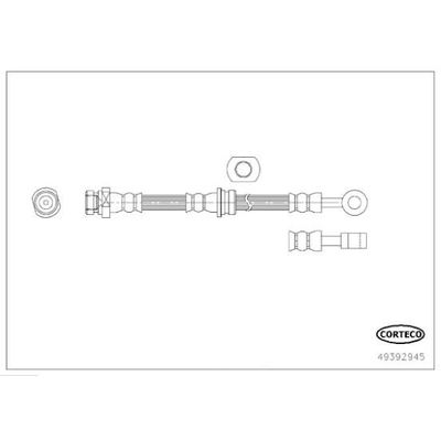 Fren Hortumu Ön Sağ veya Sol KRAFTVOLL 07080976