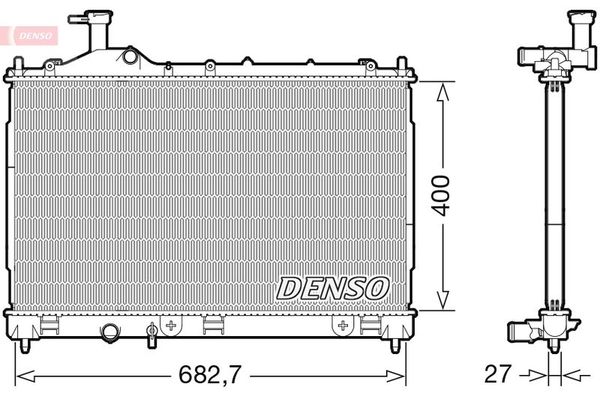 Su Radyatörü  DENSO DRM45042