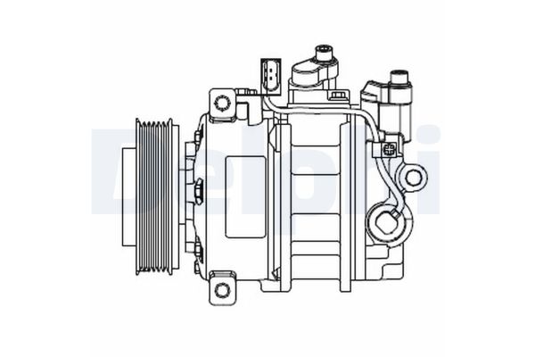 Klima Kompresörü  Audi A4 Cabriolet (8H)(04.2002->)  DELPHI CS20546