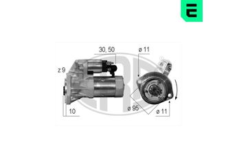 Marş Dinamosu  ERA 220208  2330090069 136914 2506914 S13122 S13-122 S13126 S13-126 S13126A S13-126A S13326 S13-326 233000T600 23300-0T600 233001S900 23300-1S900 2330054T00 23300-54T00 2330090067 23300-90067