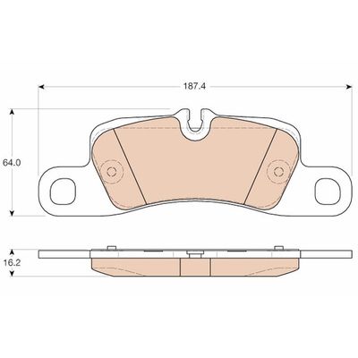 Fren Disk Balata Arka Porsche Cayenne (Typ 92A)(02.2010->)  FTE 9005439