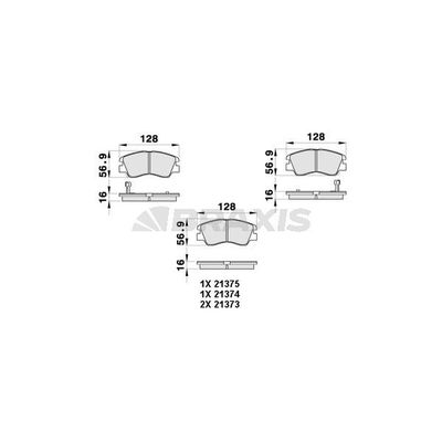 Fren Disk Balata Ön BRAXIS AB0430